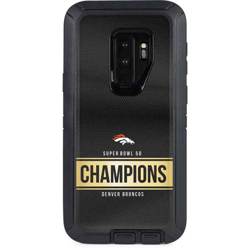 NFL Denver Broncos Super Bowl 50 Champions Black Otterbox Defender Galaxy Skin